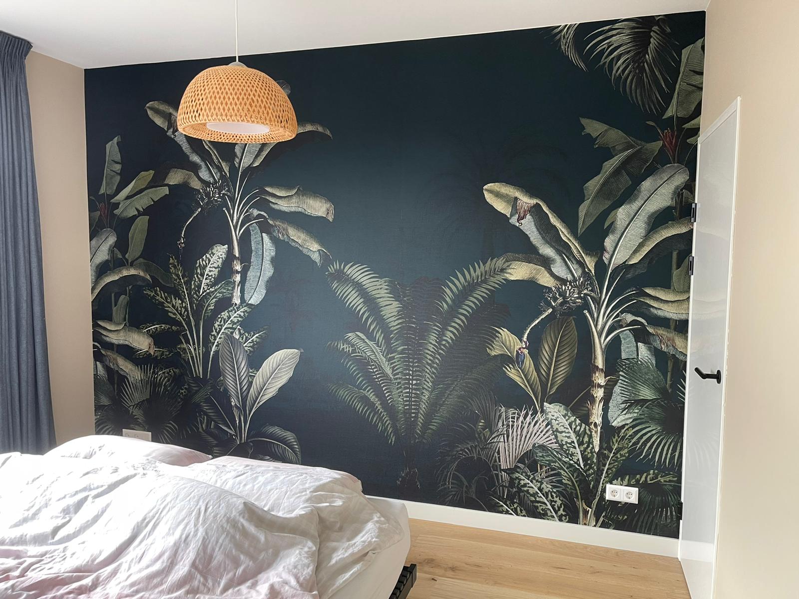 Slaapkamer muur behang